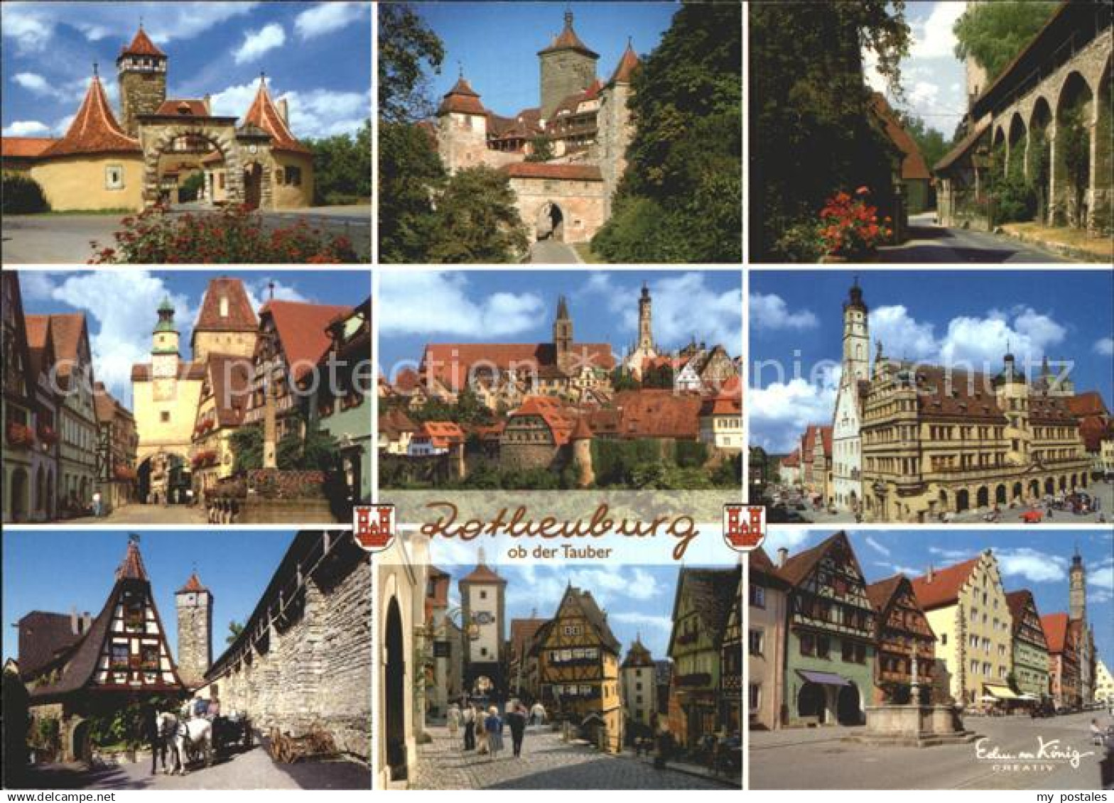 Rothenburg Tauber Stadtansichten - Rothenburg O. D. Tauber