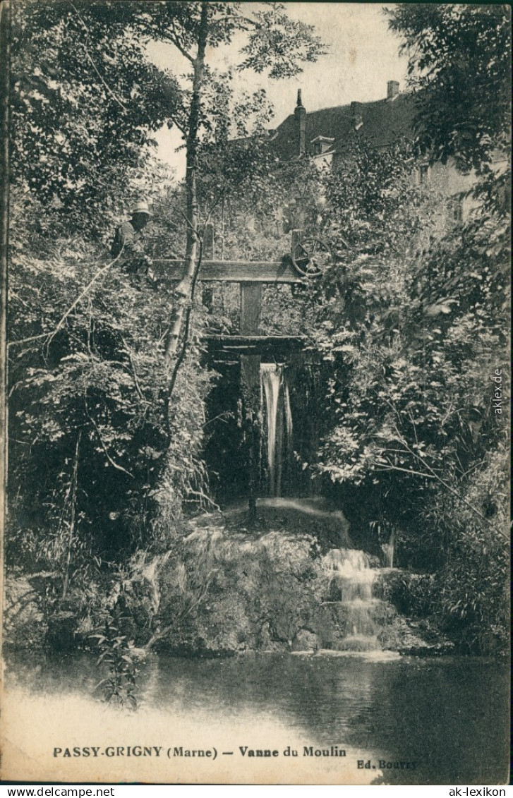 CPA Passy-Grigny Vanne Du Moulin 1913 - Autres & Non Classés