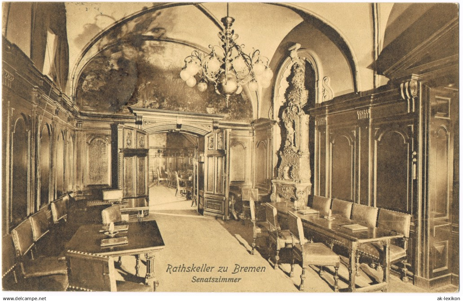 Ansichtskarte Bremen Ratskeller Bremen - Senatszimmer 1913 - Bremen