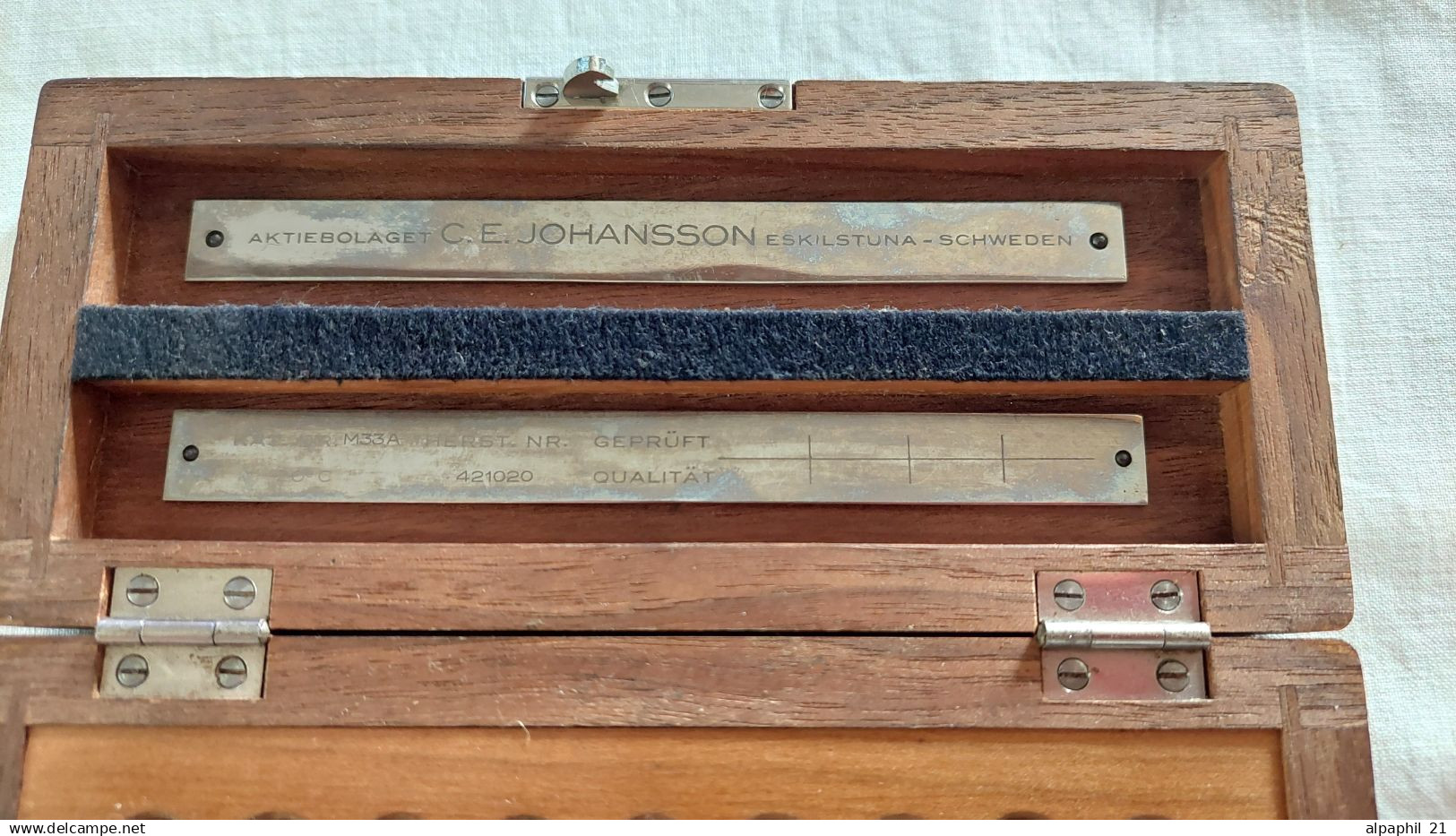 C. E. Johansson, Gage Block Set 0.01 To 0.09 Mm - Autres & Non Classés