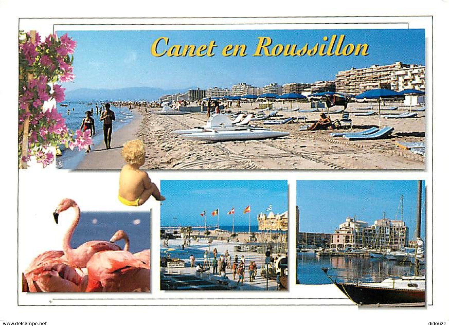 66 - Canet Plage - Multivues - Scènes De Plage - CPM - Voir Scans Recto-Verso - Canet Plage