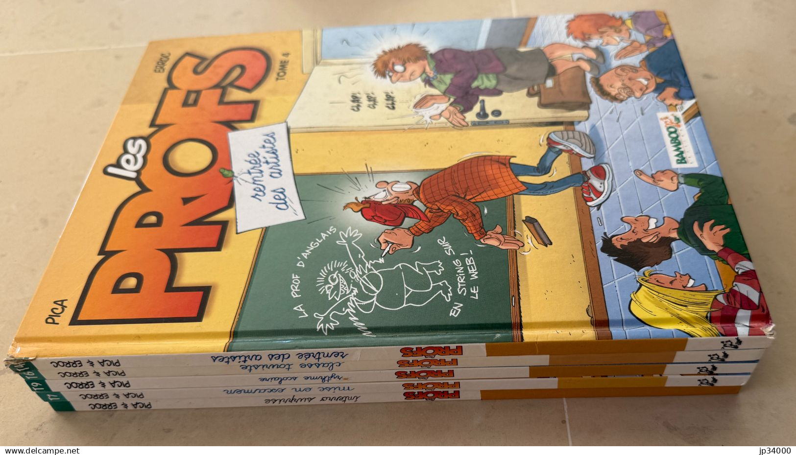 LES PROFS: Lot 5 BD (dont 4 EO) Pica/Erroc - Bamboo Edition (1+4+6+7+9) Bon état - Lots De Plusieurs BD