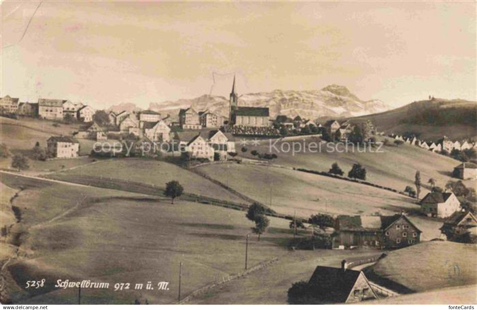 Schwellbrunn Appenzell AR Panorama - Autres & Non Classés