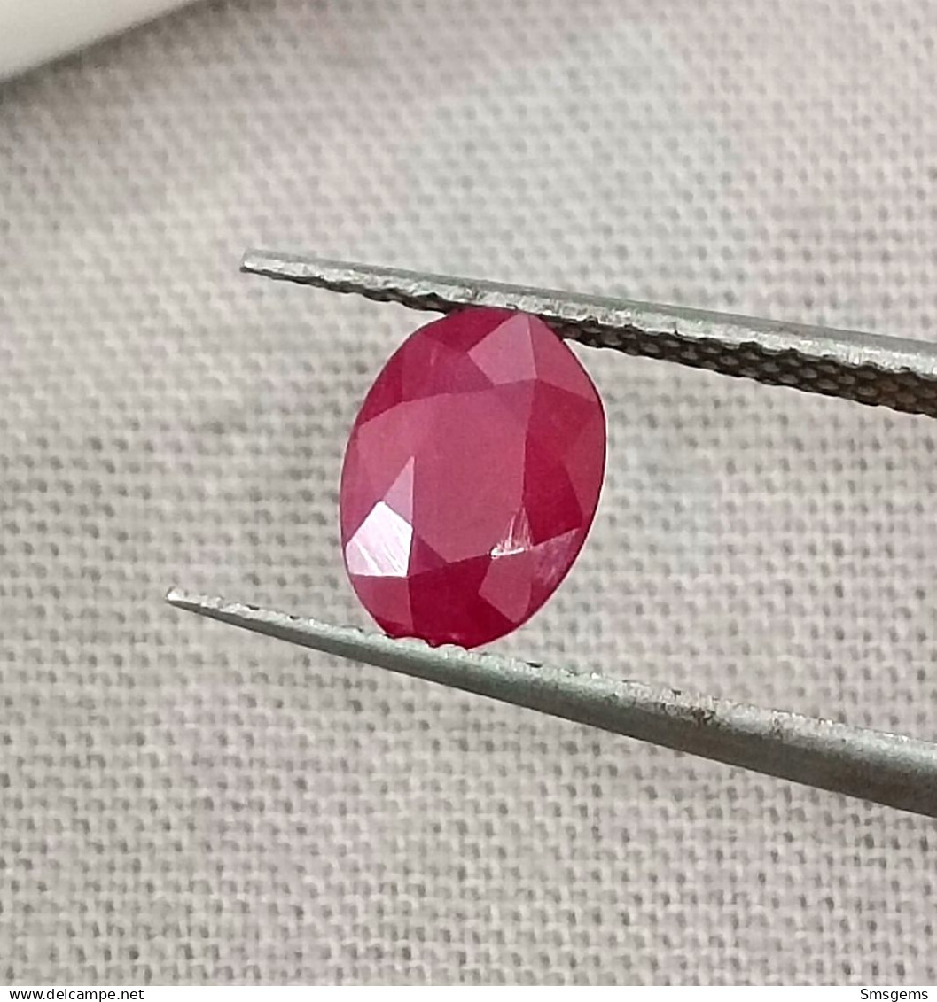 GSI Certified 1.03ct Mozambique Ruby, Natural Untreated Loose Gemstone