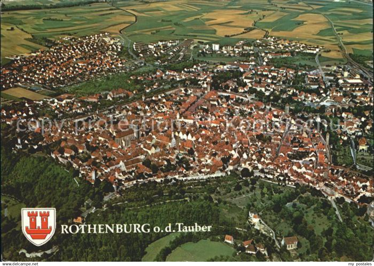 Rothenburg Tauber Fliegeraufnahme - Rothenburg O. D. Tauber
