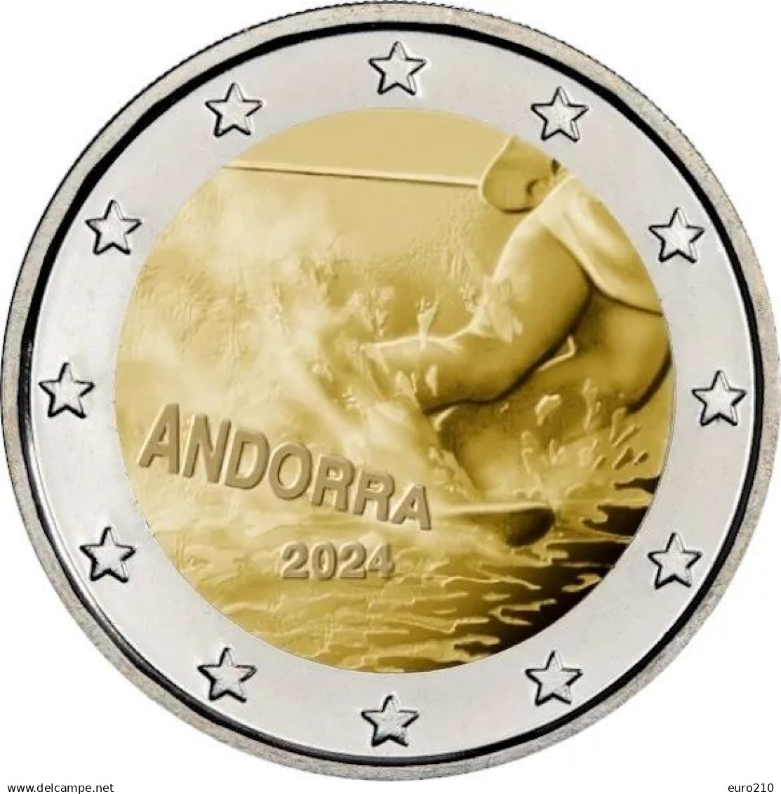 ANDORRA / ANDORRE 2 Euro 2024 - 100 Years Of Skiing In Andorra - Andorre