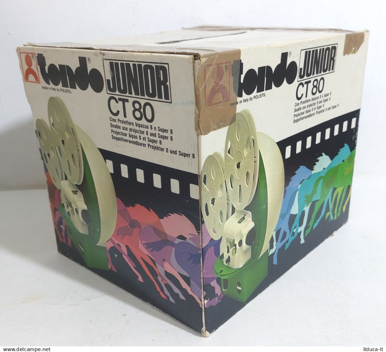 81087 Proiettore giocattolo in plastica Super 8 mm - Polistil Tondo Junior CT80