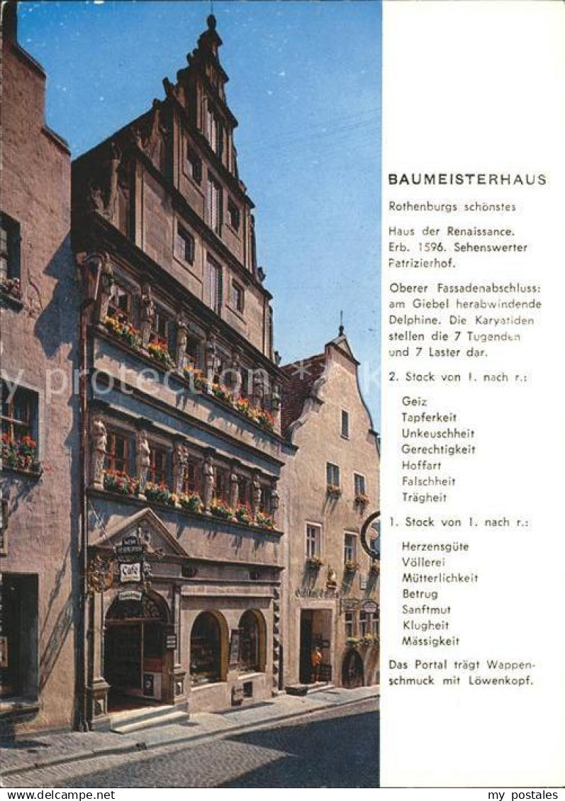 Rothenburg Tauber Baumeisterhaus - Rothenburg O. D. Tauber