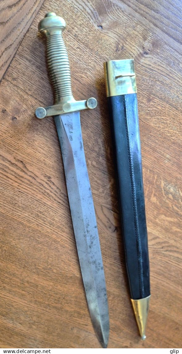 Glaive Modèle 1833 De Chez Pihet Frères, Châtellerault Des Troupes à Pied D’infanterie. - Armi Bianche