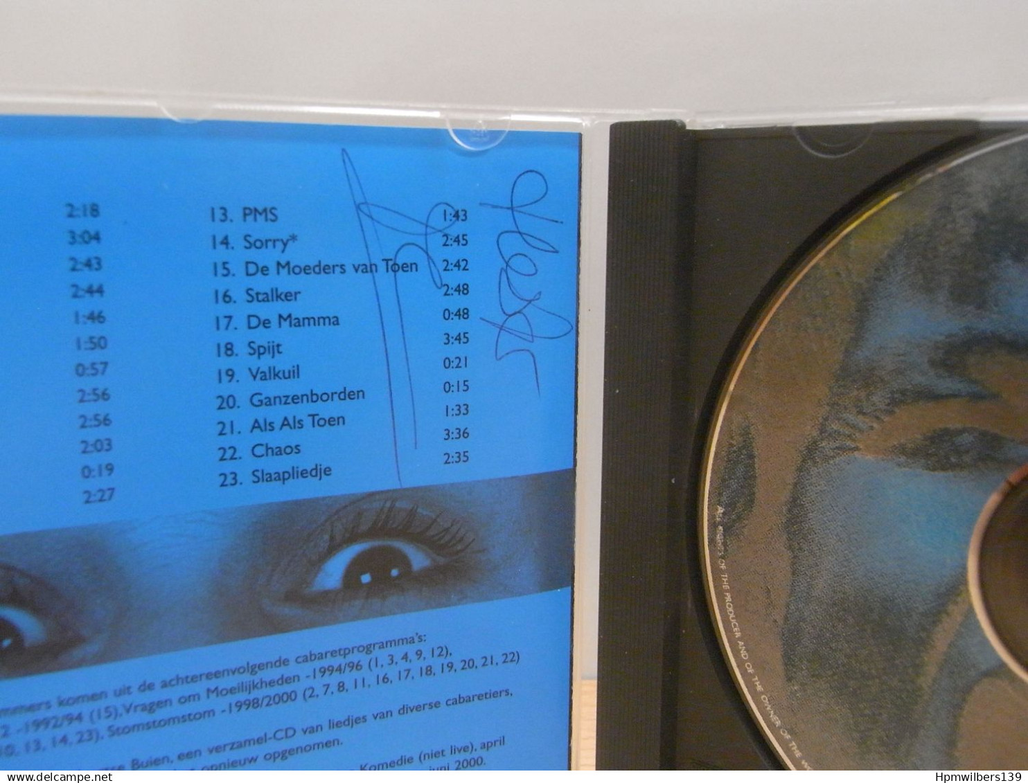 CD Gesigneerd - Signed : Hester Macrander 2001 (s471) - Handtekening / Autographe - Autographes