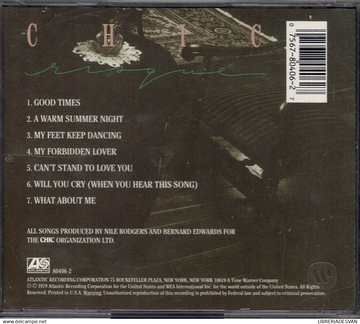 Chic - Risqué. CD - Jazz