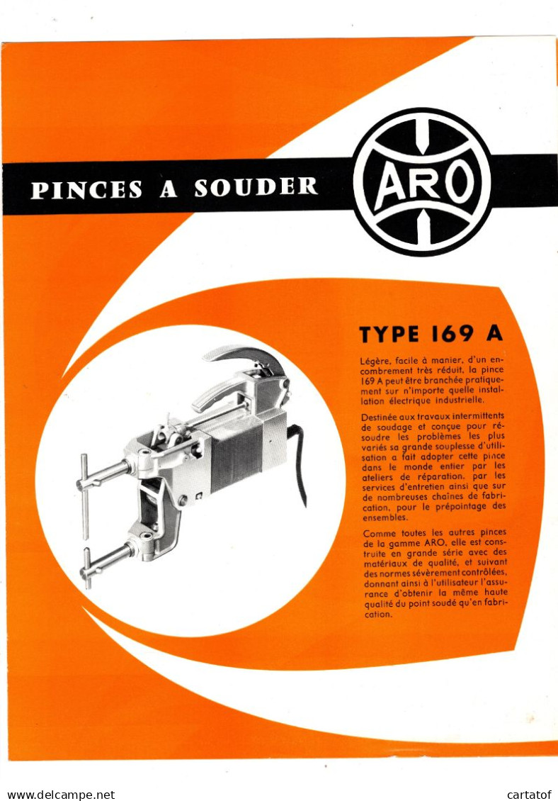 ARO . Pinces à Souder Type 169 A . Documentation Complète 1964. - Machines