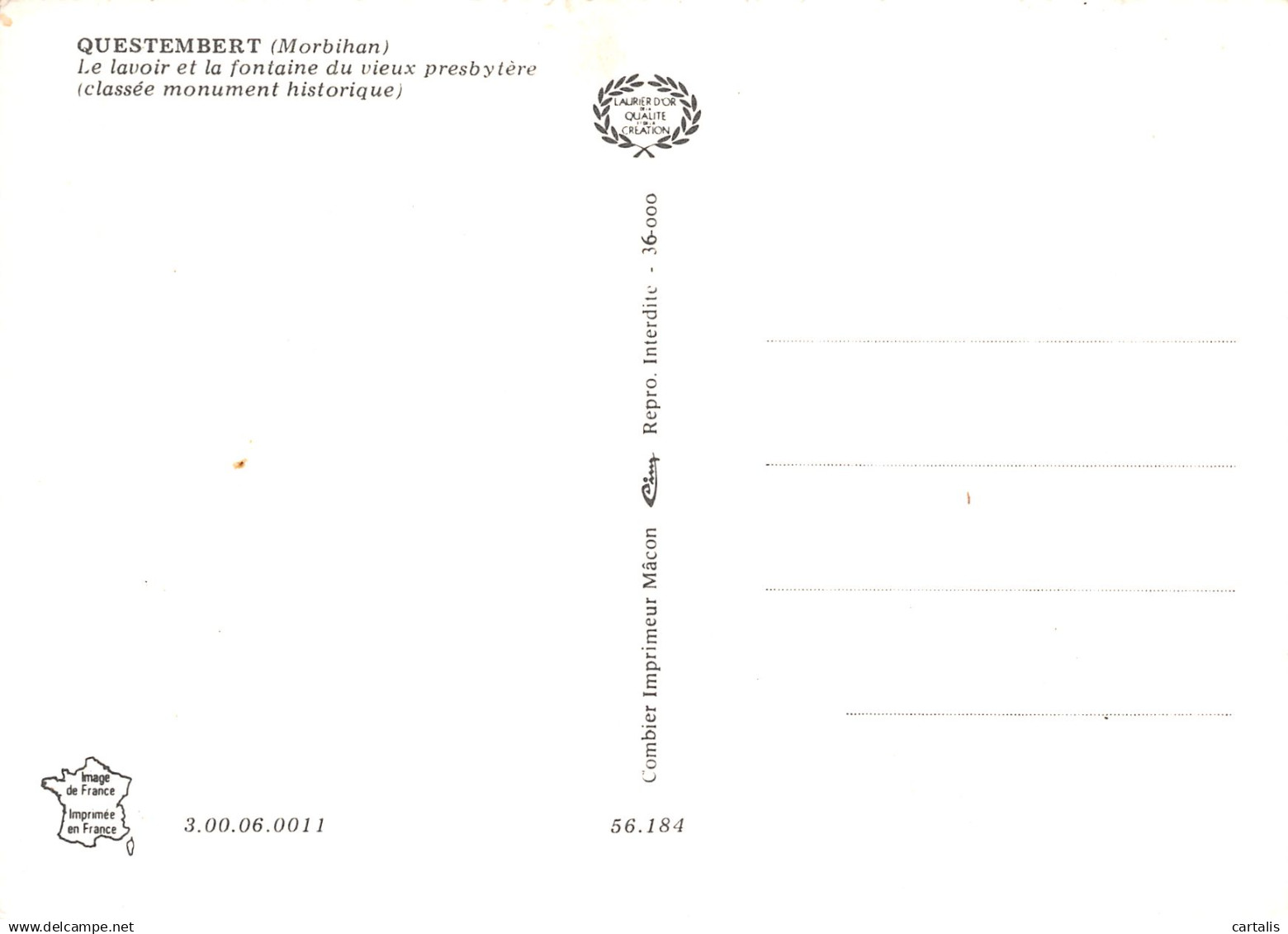 56-QUESTEMBERT-N°C-4345-C/0351 - Questembert