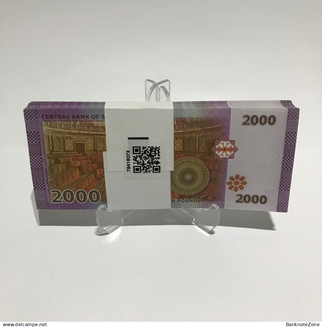 Bundle X100 Pcs, Syria 2000 Pounds 2021 Bashar Al-Assad, (ALL UNC) #1107# - Syrie