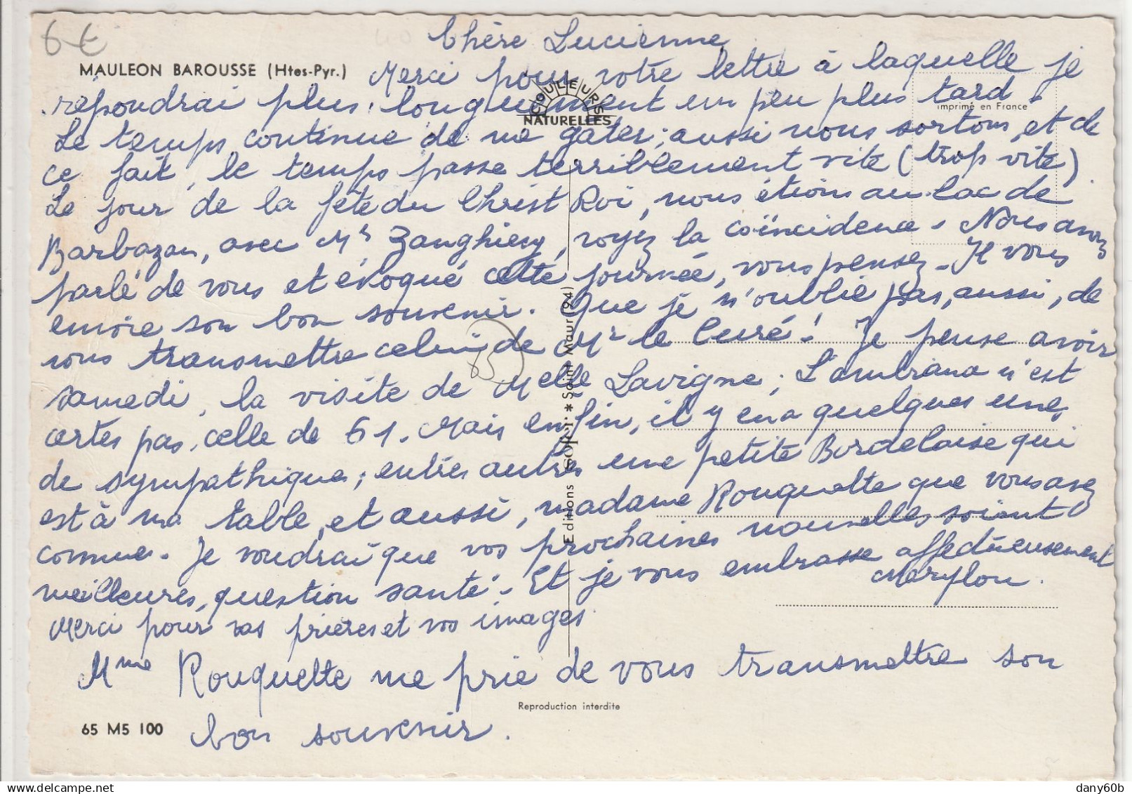 65 . MAULEON BAROUSSE . VUE GENERALE   ( Voir 2 Scans ) - Mauleon Barousse