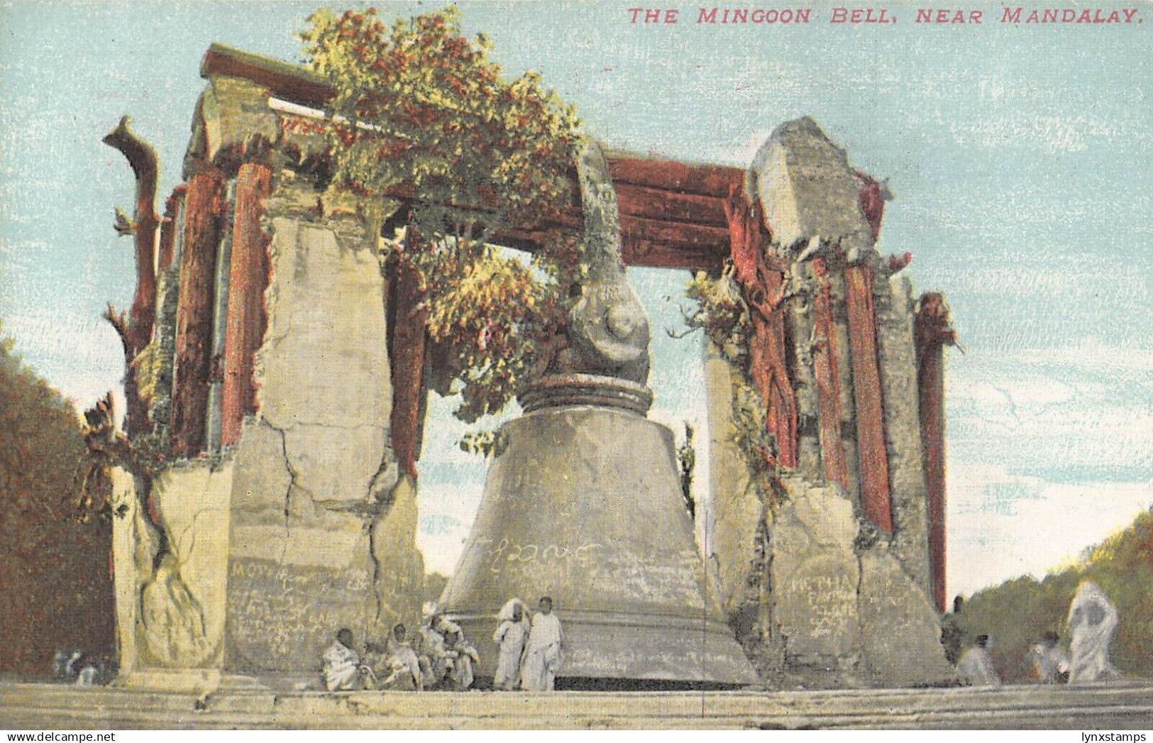 L255 Burma Myanmar Mandalay The Mingoon Bell Postcard - Myanmar (Burma)