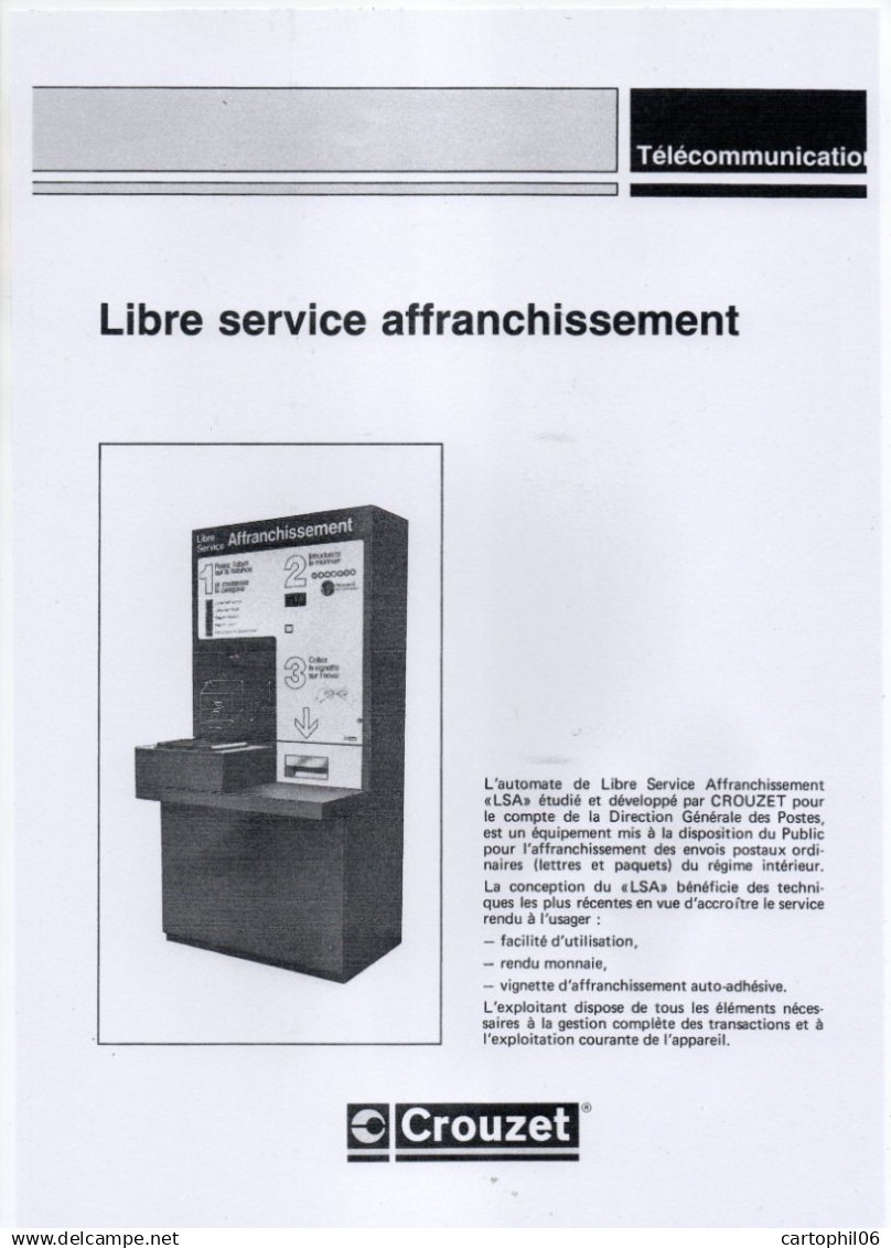 - FRANCE ATM / LISA / LSA CROUZET - 4 Vignettes Neuves 1984 - 1,90 + 2,20 + 3,50 + 5,40 FF - - 1981-84 Types « LS » & « LSA » (prototypes)
