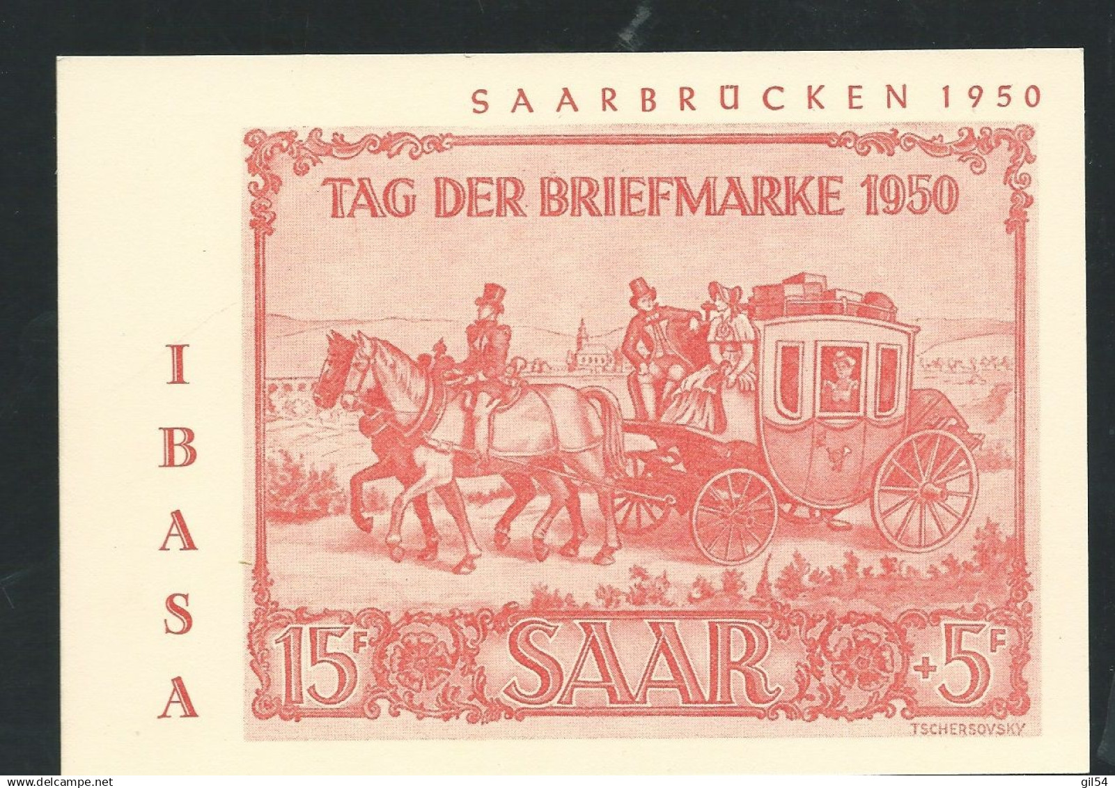 Sarre / Carte Maximum Avec N°270, Journée Du Timbre, Diligence, Cote Timbre Isolé: 125e P34506 - Tarjetas – Máxima