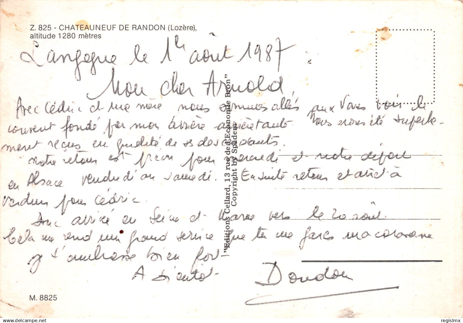 48-CHATEAUNEUF DE RANDON-N°2883-A/0151 - Chateauneuf De Randon