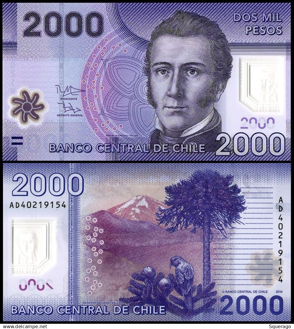 Full Set Of Chilean Pesos, UNC - Chile