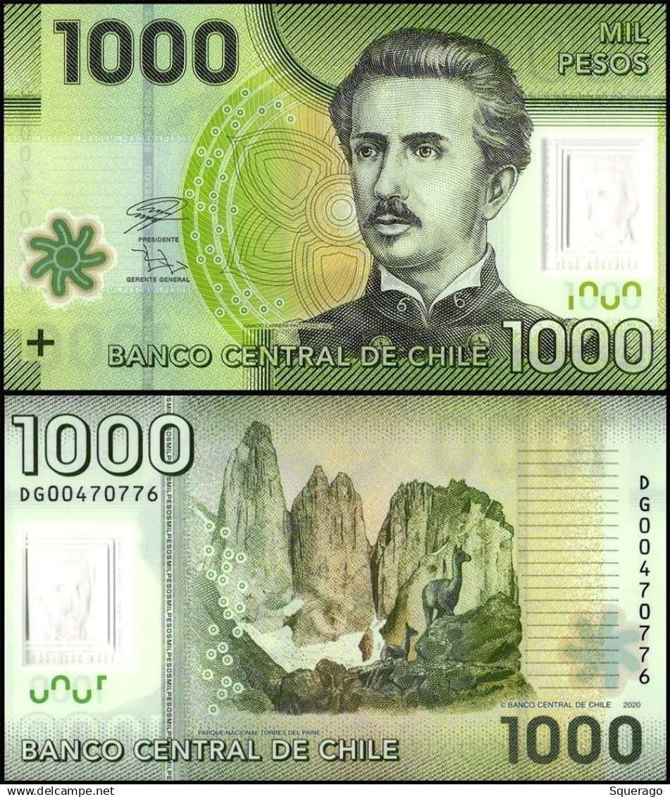 Full Set Of Chilean Pesos, UNC - Chile