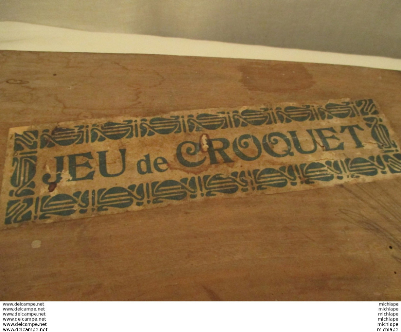 Ancien Jeu De Croquet En Bois - Enfants - Vers 1950 Vendu  En L'etat - Jouets Anciens