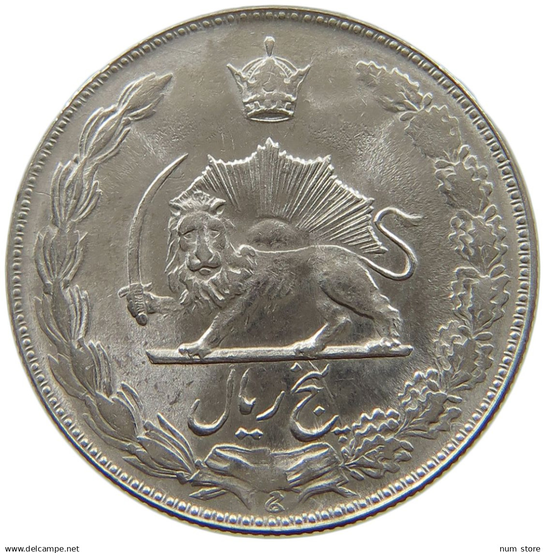 IRAN 5 RIALS 1352 Mohammed Reza (1941-1979) #s182 0083 - Iran