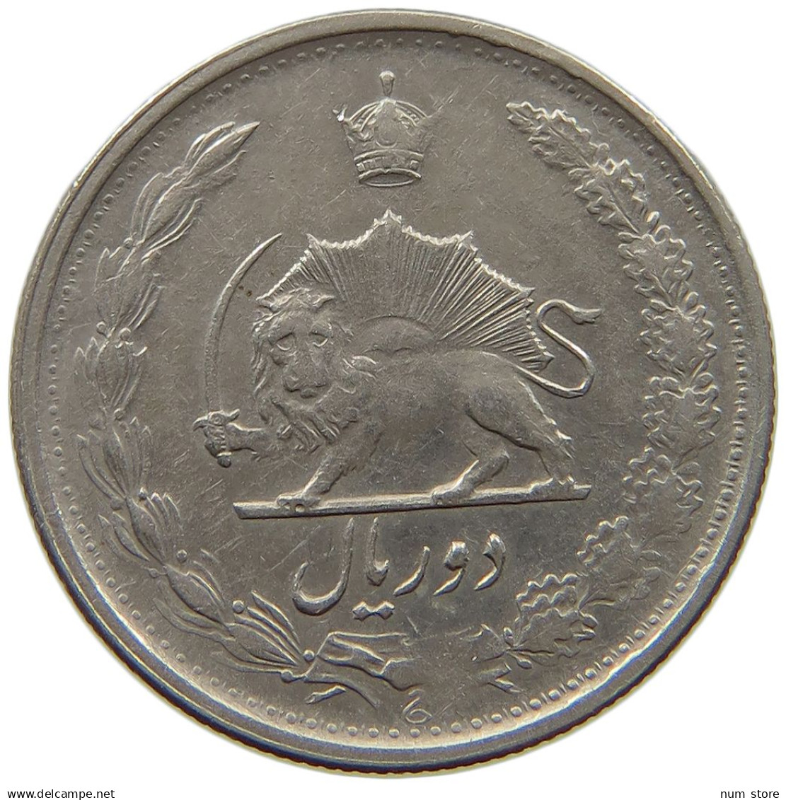 IRAN 2 RIALS 1348 Mohammed Reza (1941-1979) #s182 0093 - Iran
