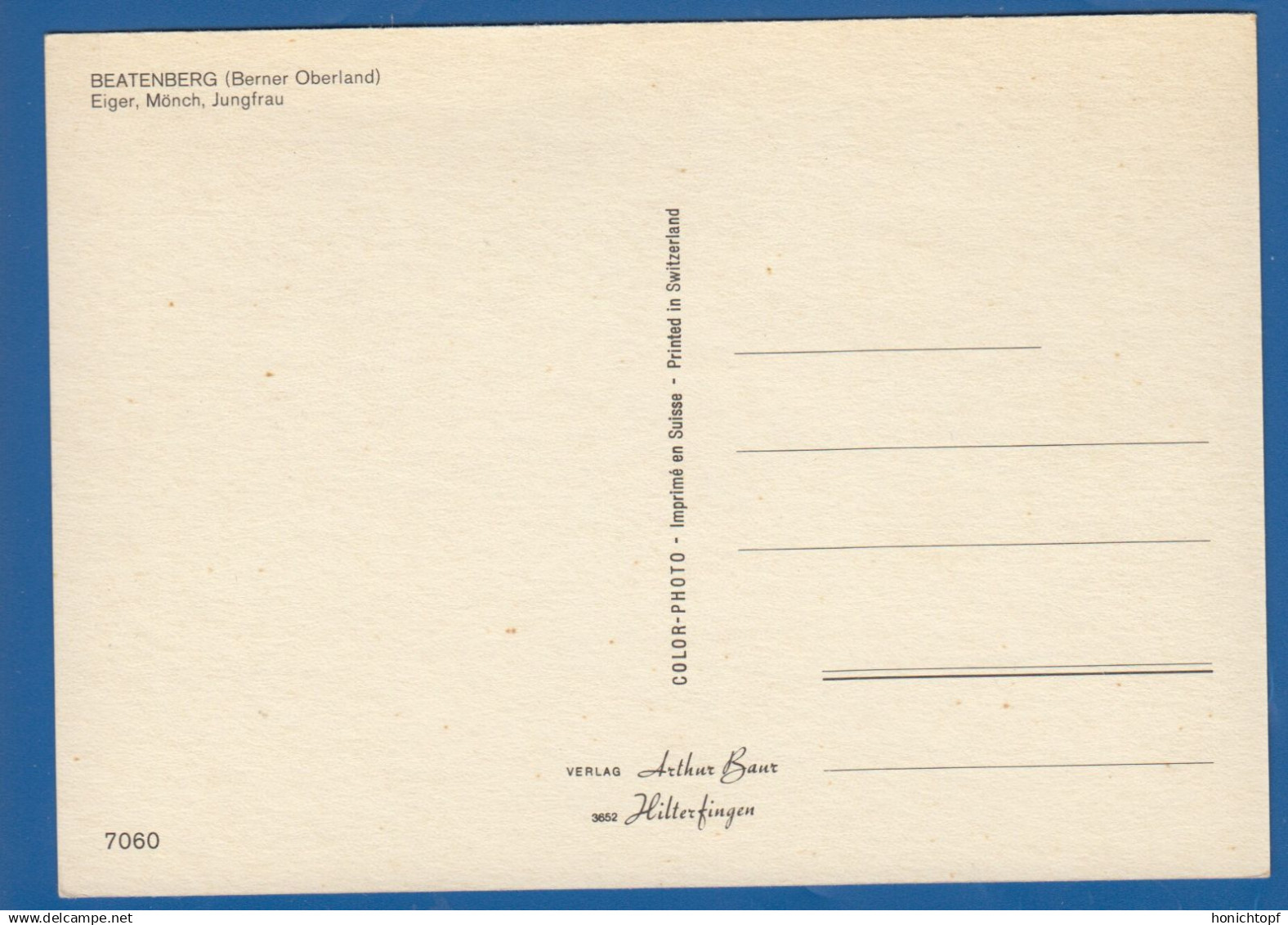 Schweiz; Beatenberg; Berner Oberland - Beatenberg