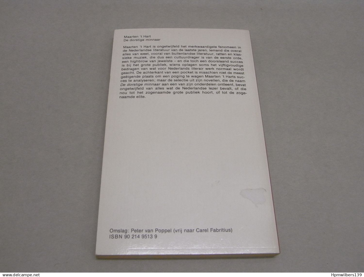 Boek Gesigneerd - Signed : Maarten 't Hart 1981 (s467) Handtekening / Autographe - Scrittori