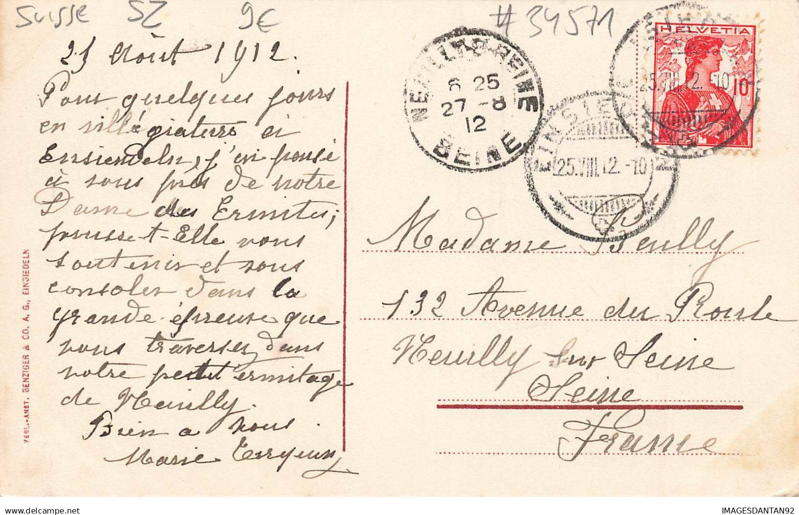 SUISSE #MK34571 ZOUG . EINSIEDELN GRUSS AUS - Zoug