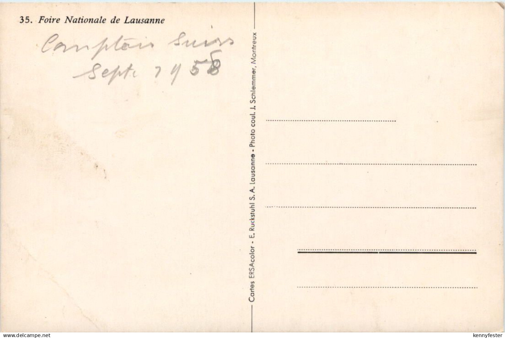 Lausanne, Foire Nationale De Lausanne - Lausanne