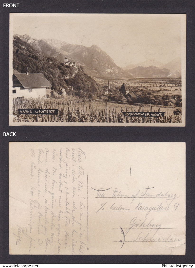 LIECHTENSTEIN, Vintge Postcard, Vaduz - Liechtenstein