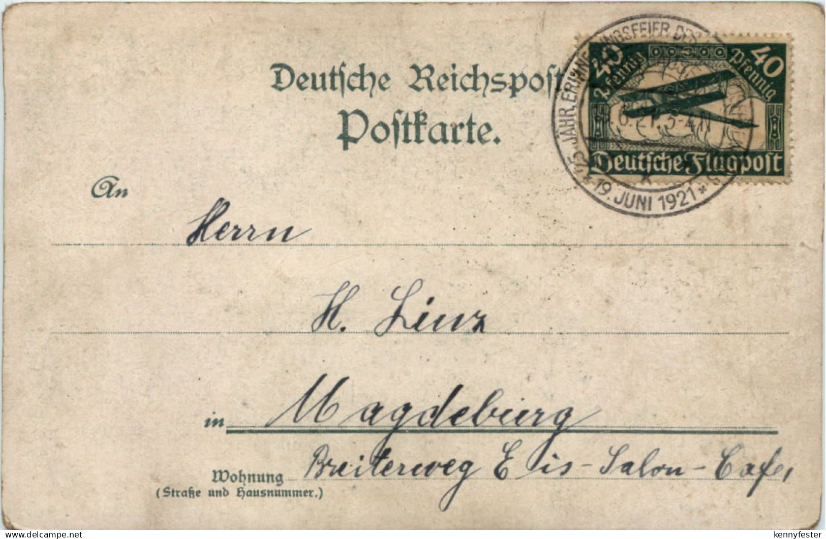 Gruss Vom Kyffhäuser - Litho - Flugpost - Kyffhäuser