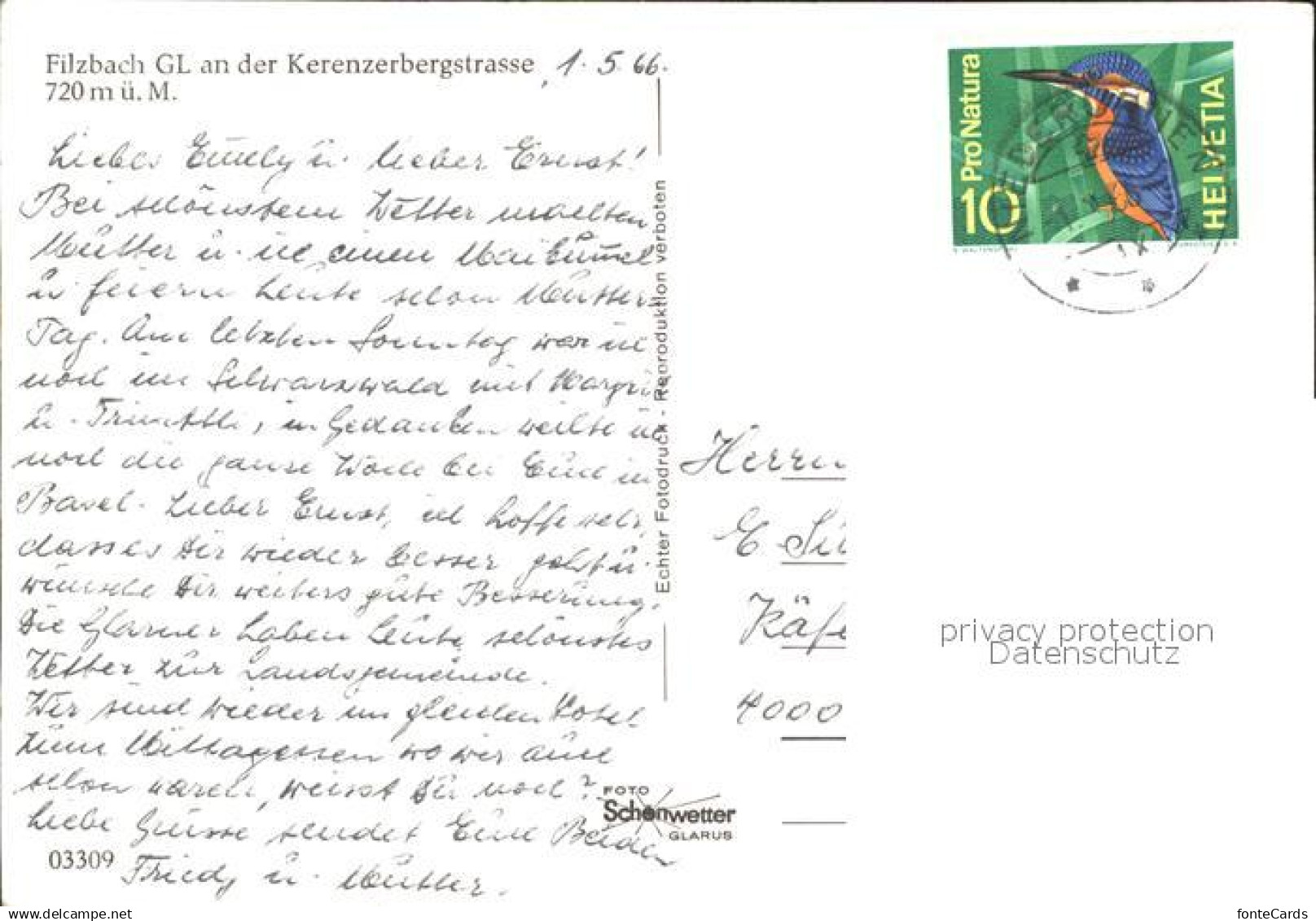 Filzbach Kerenzerbergstrasse - Autres & Non Classés