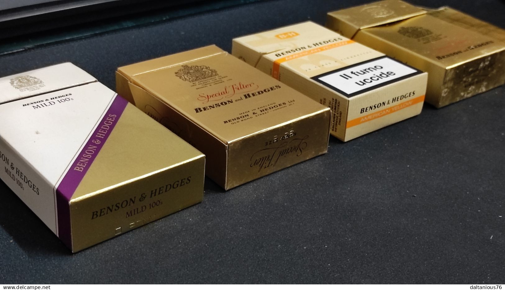 Benson & Hedges Pacchetti Sigarette Vintage Vuoti - Empty Cigarettes Boxes