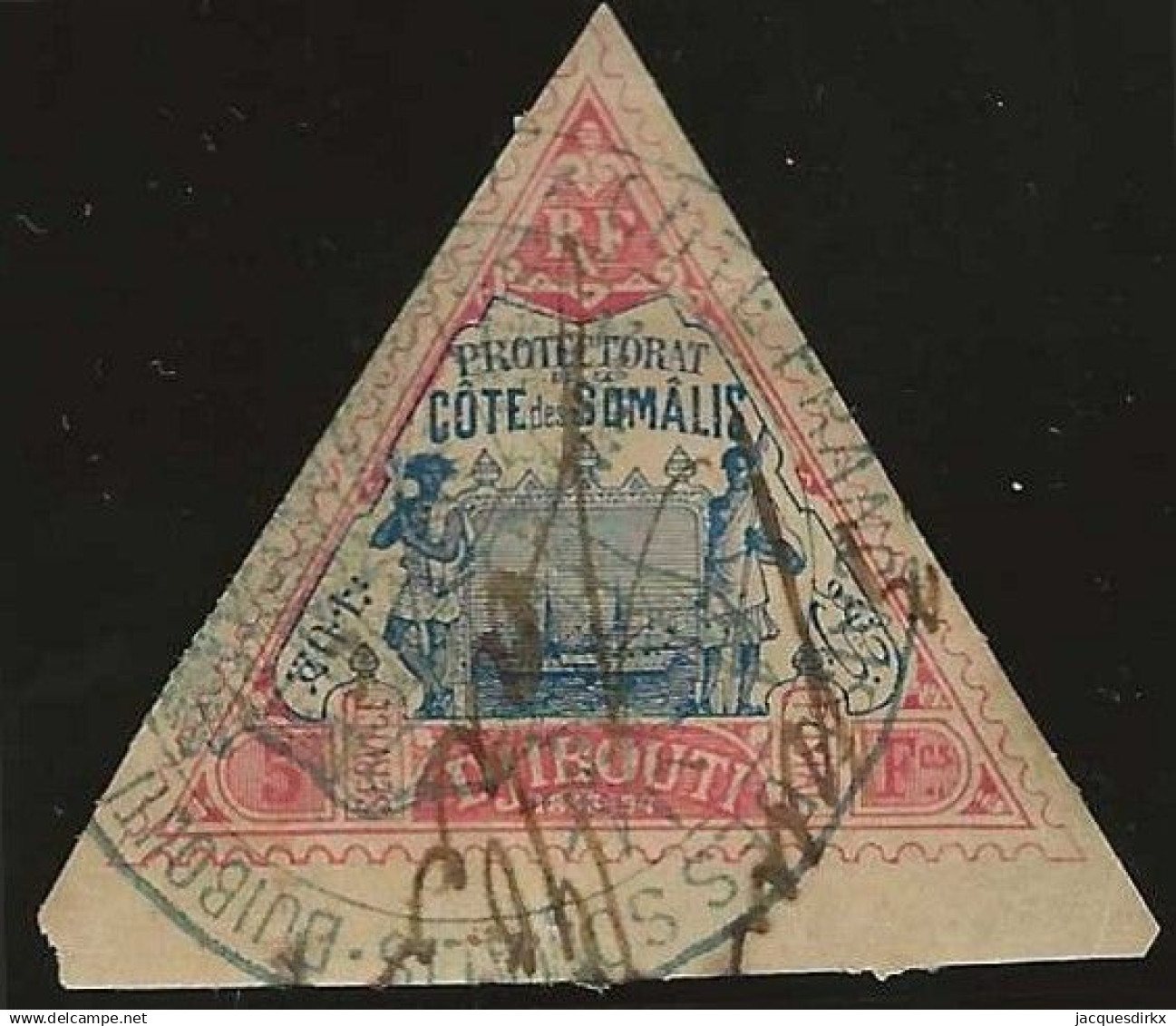 Côte De Somalis     .  Y&T    .  19  (2 Scans)  .  Papier Sur Le Dos     .   O      .   Oblitéré - Oblitérés