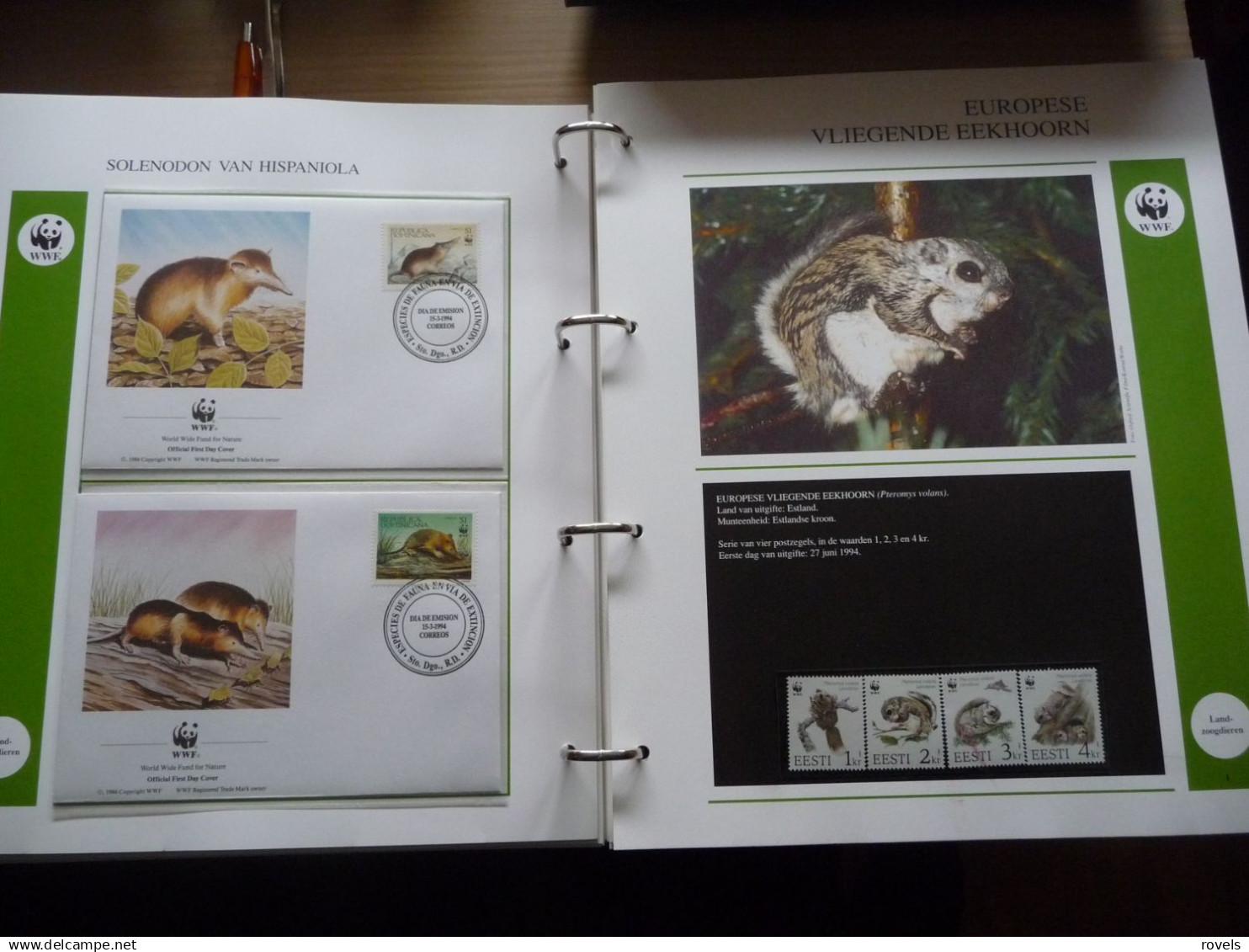 (W1) VERZAMELING WWF IN ORGINELE ALBUM 16 X SET MNH AND 16X4 FDC'S SEE SCANS