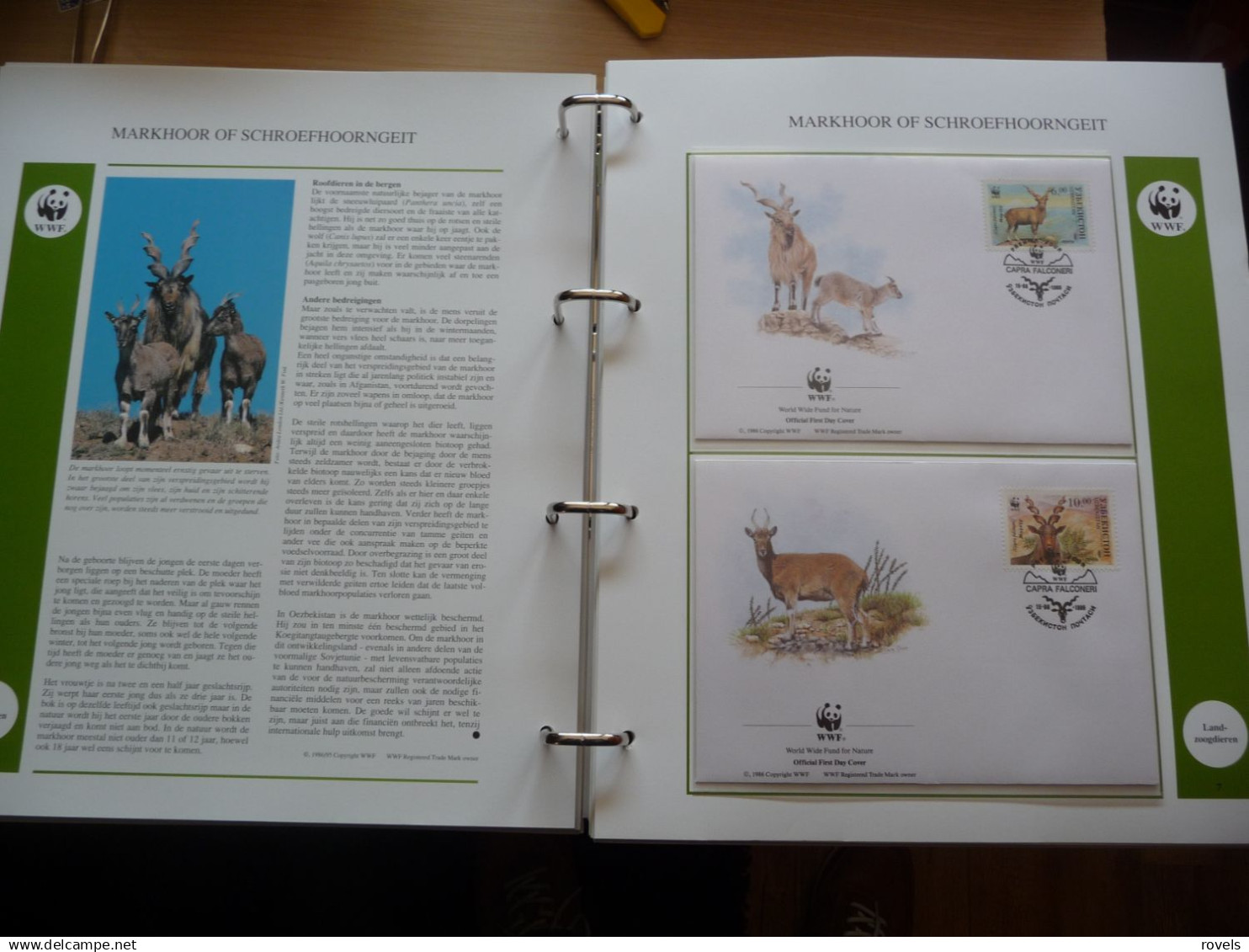 (W5) VERZAMELING WWF IN ORGINELE ALBUM 17 SETS MNH AND  17 X 4 FDC'S  SEE SCAN'S.
