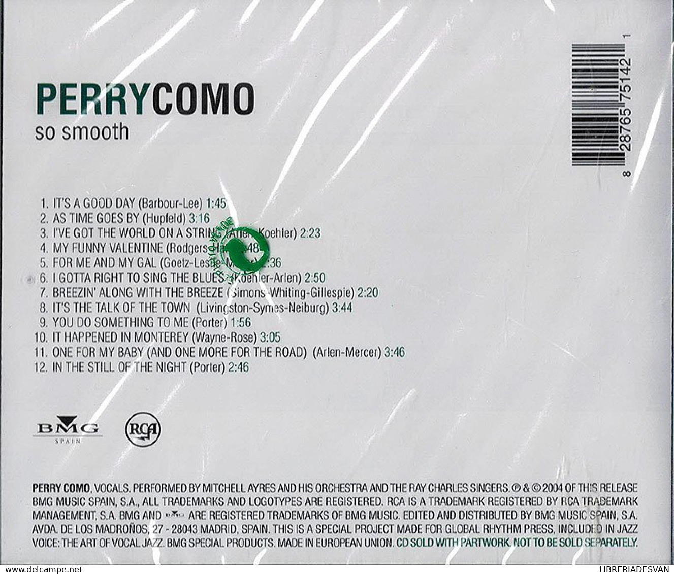 Perry Como - So Smooth. Jazz Voice. CD - Jazz
