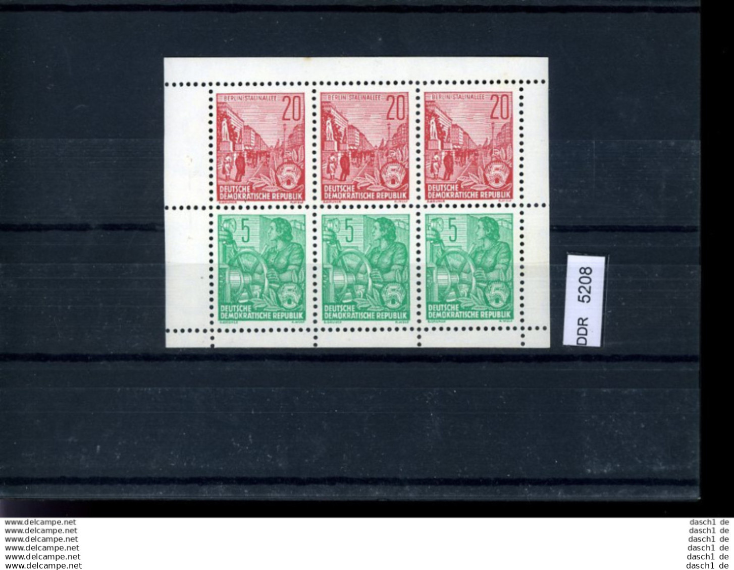 DDR, Xx, X, 5 Lose U.a. Block 11, 14 Rückseitige Anhaftungen - Markenheftchen