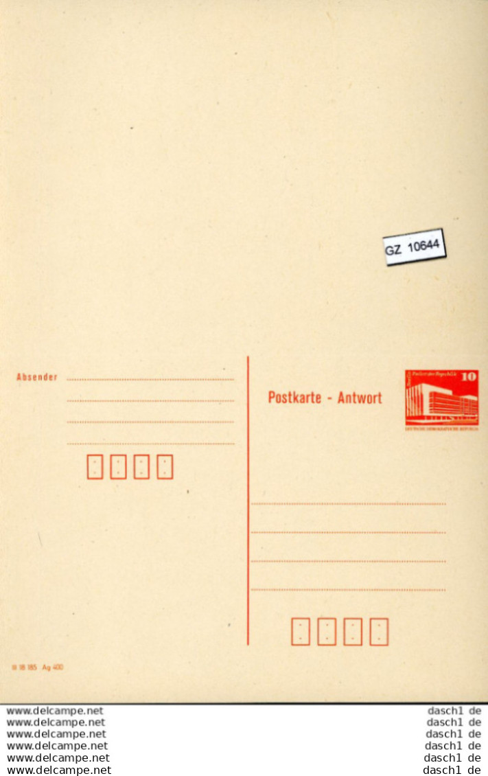 DDR, 6 Lose P 88 - Postkarten - Ungebraucht
