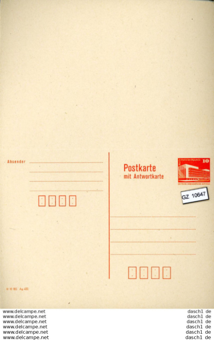 DDR, 6 Lose P 88 - Postkarten - Ungebraucht