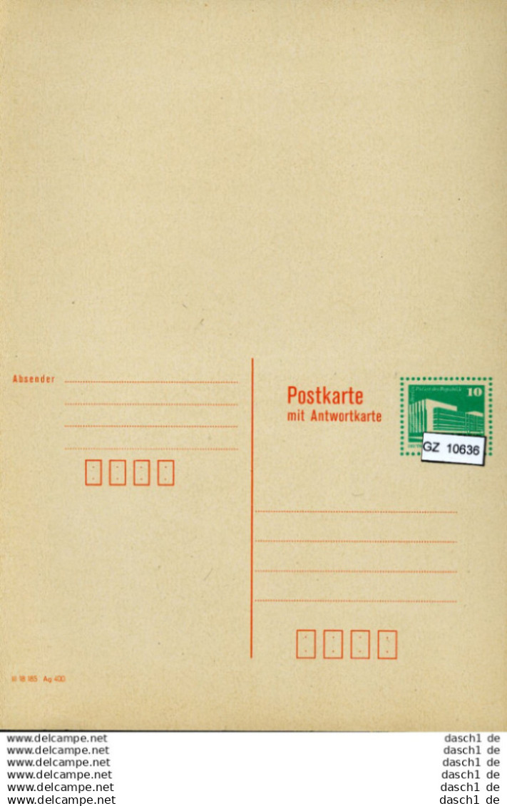 DDR, 5 Lose P 85 - Postkarten - Ungebraucht