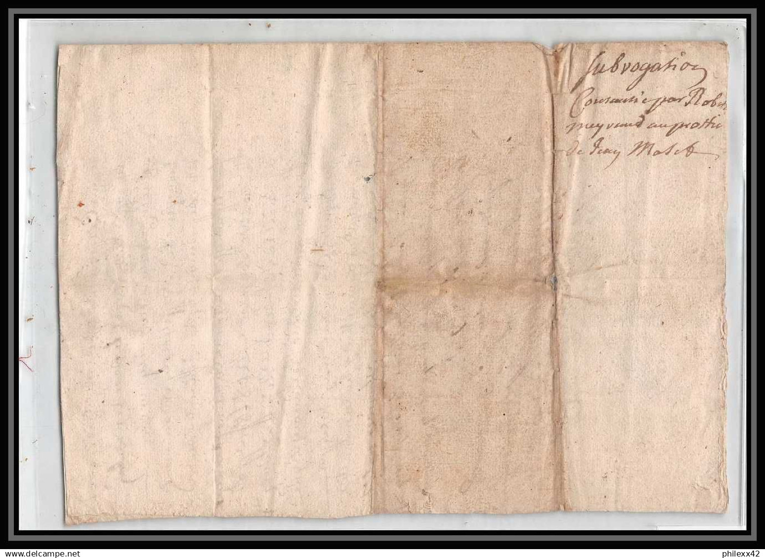 40220 Riom Auvergne Devaux N°310 Indice 5 1722 Lettre Document Très Ancien 18ème Siècle - Cachets Généralité