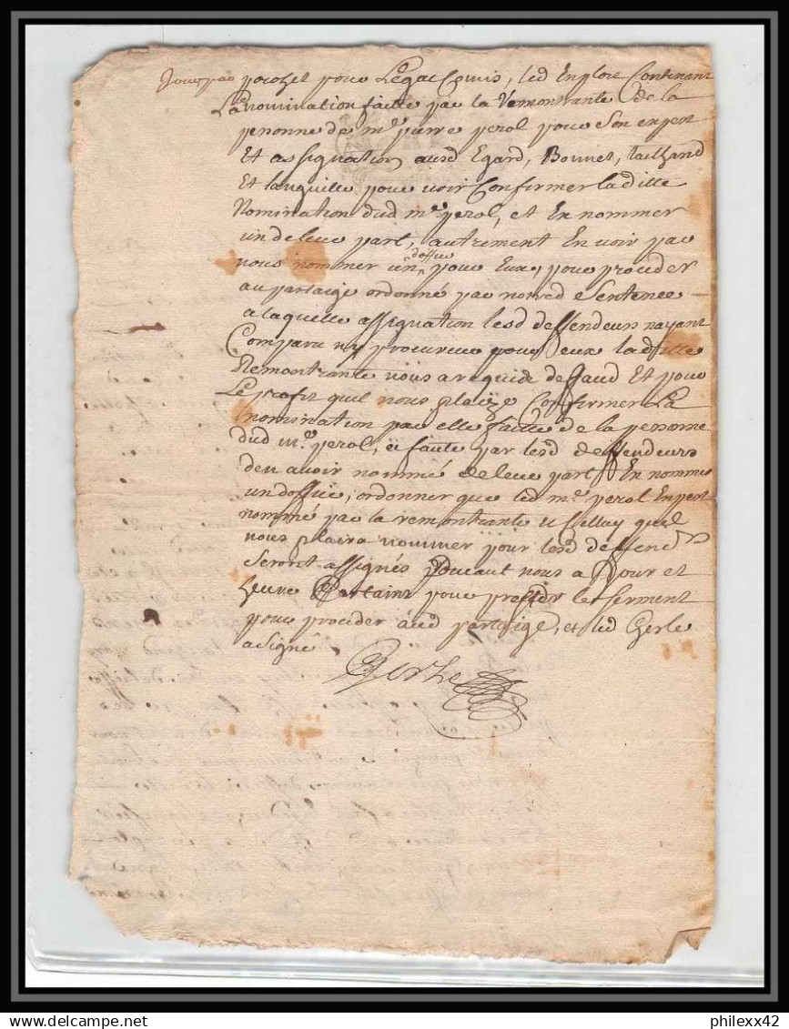 40193 Riom Auvergne Devaux N°300 Indice 5 Novembre 1721 Lettre Document Très Ancien 18ème Siècle - Cachets Généralité