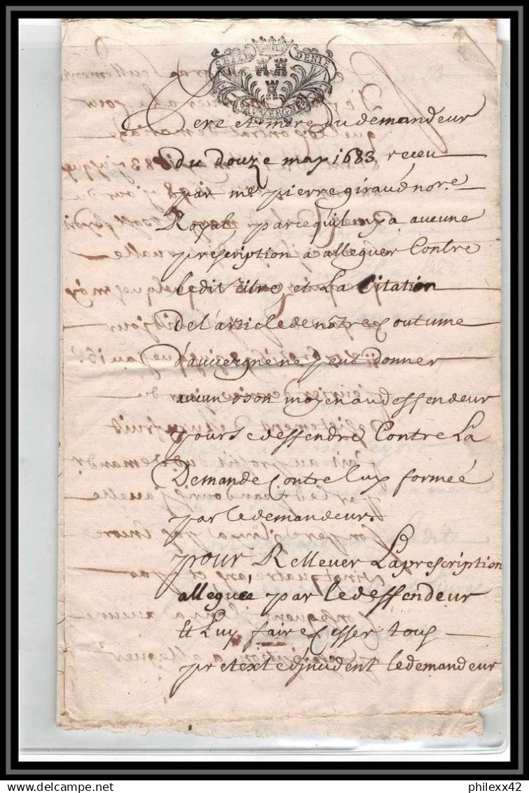 40201 Riom Auvergne Devaux N°300 Indice 5 18 Mai 1922 Complet 8 Pages Lettre Document Très Ancien 18ème Siècle - Gebührenstempel, Impoststempel