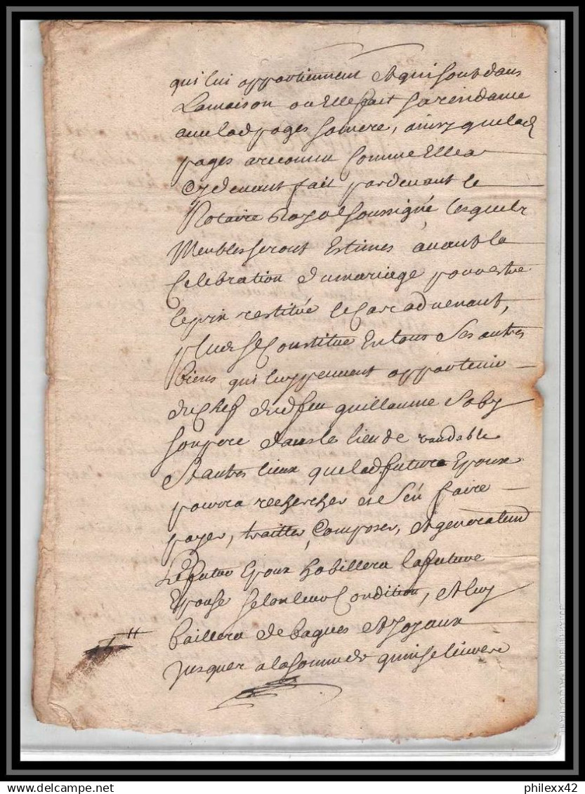 40178 Riom Auvergne Devaux N°300 Indice 5 27 Octobre 1684 Complet 8 Pages Document Très Ancien 18ème - Gebührenstempel, Impoststempel
