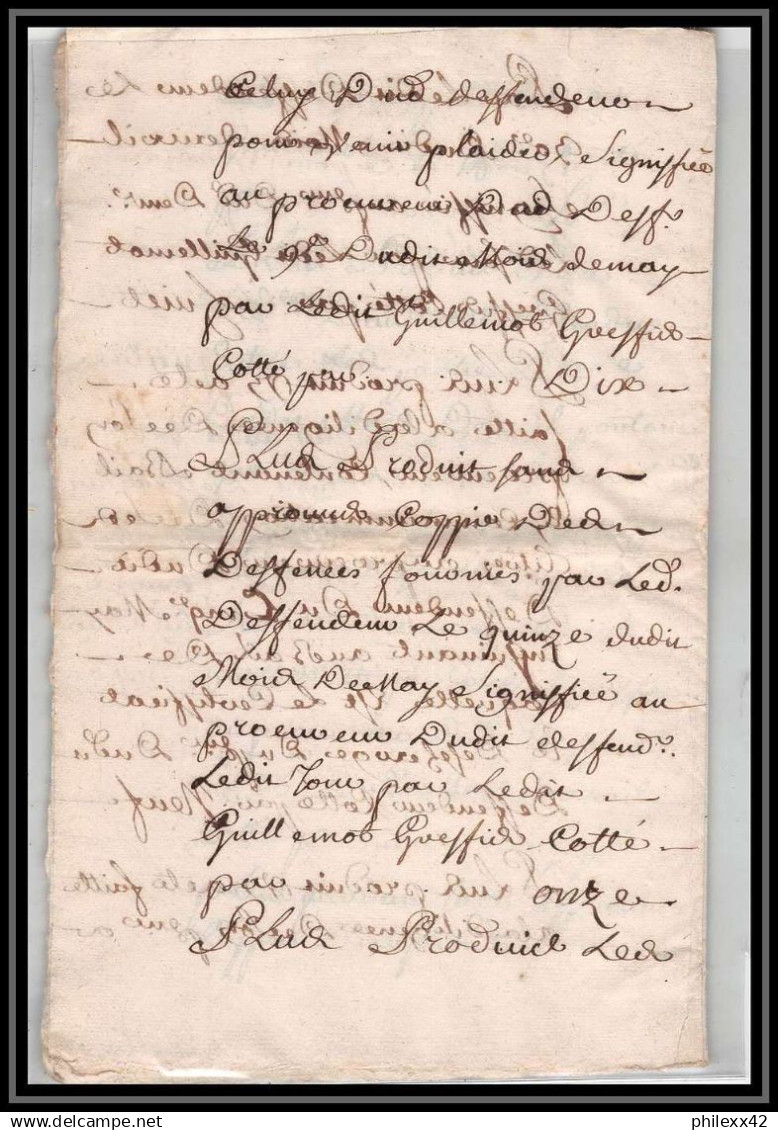40198 Riom Auvergne Devaux N°300 Indice 5 27 juin 1722 complet 8 pages Lettre document très ancien 18ème siècle