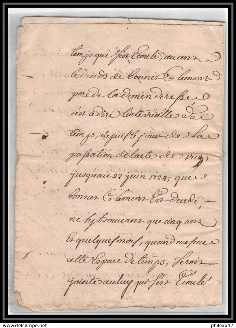 40251 Riom Auvergne Devaux N°320 Indice 5 1732 complet 24 pages Lettre document très ancien 18ème siècle